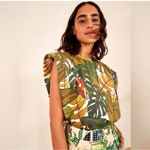 Farm Rio Paradise Forrest Toucan Top XS